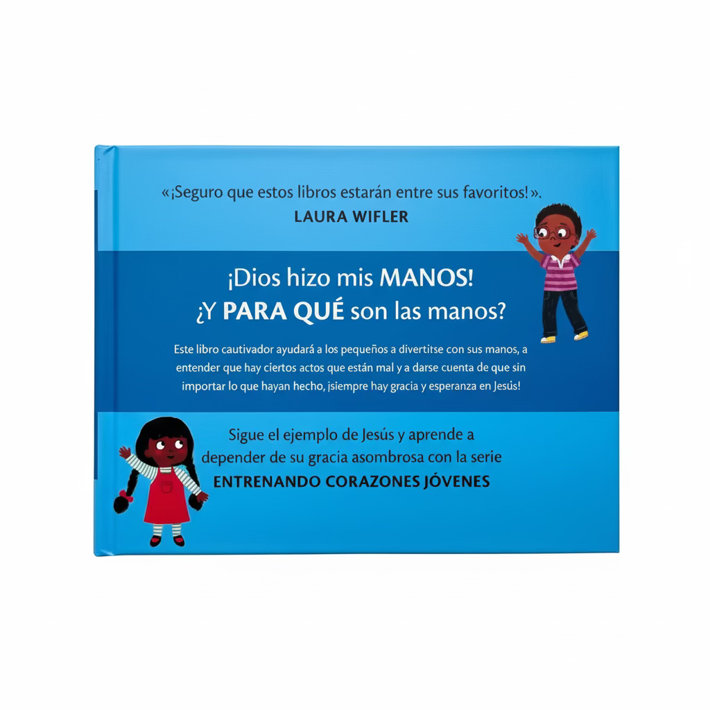 ¿Para qué son las manos? – Training Young Hearts Spanish Christian lift-the-flap board book cover for toddlers ages 2–4 – Tyndale House Publishers