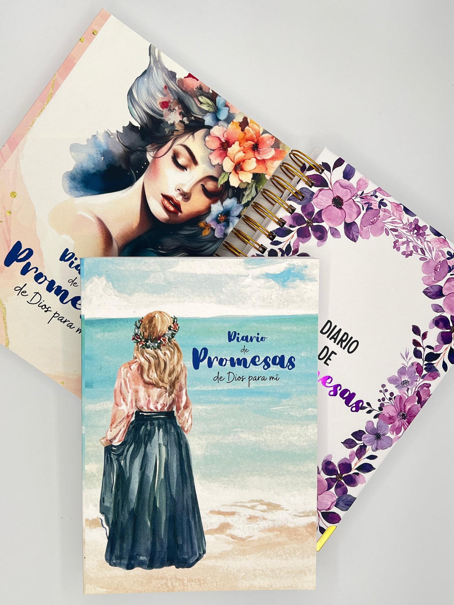 Set of 3 Diario de Promesas Bible Study Journals - Cover