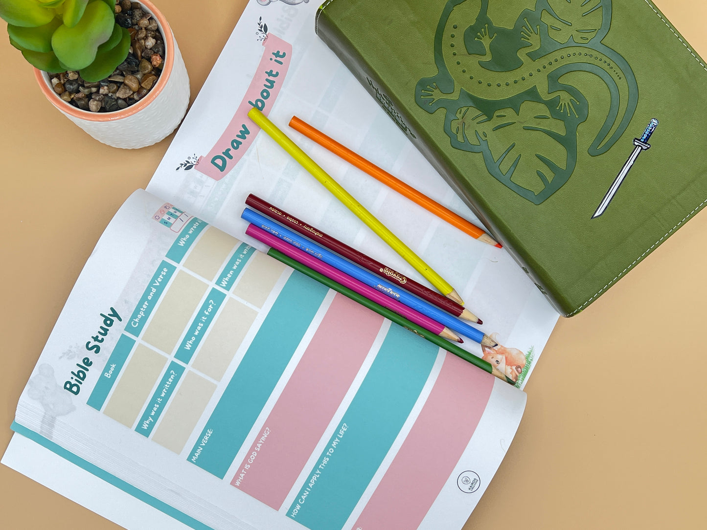 Bible Study Journal for Kids – When God Talks to Me, Study page