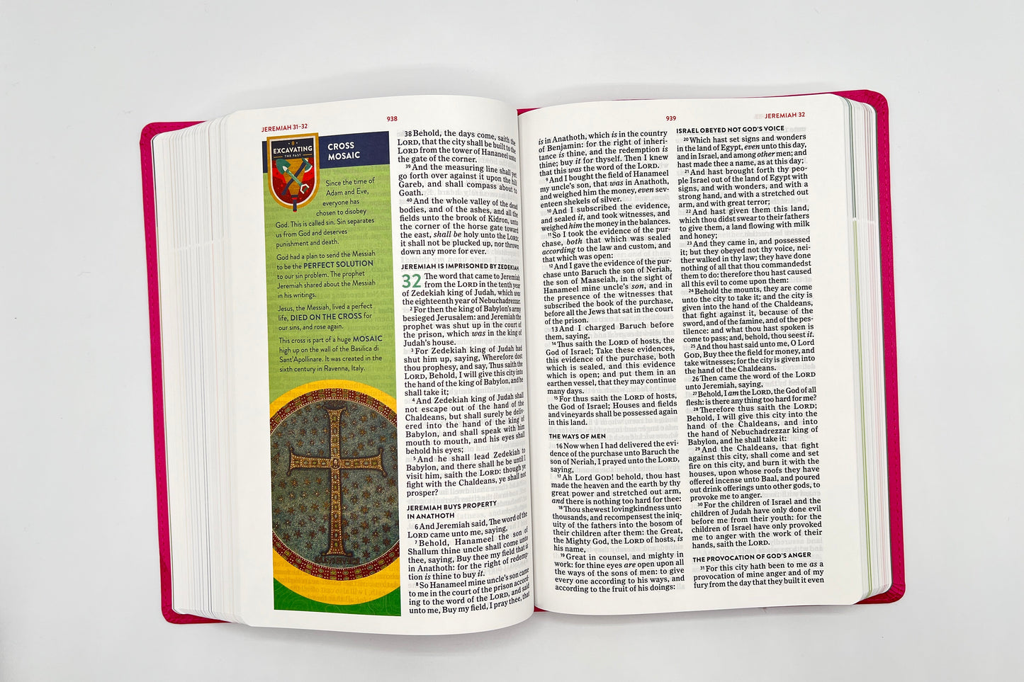 KJV Explorer Bible for Kids – Bubble Gum LeatherTouch (Full-Color Study Edition)