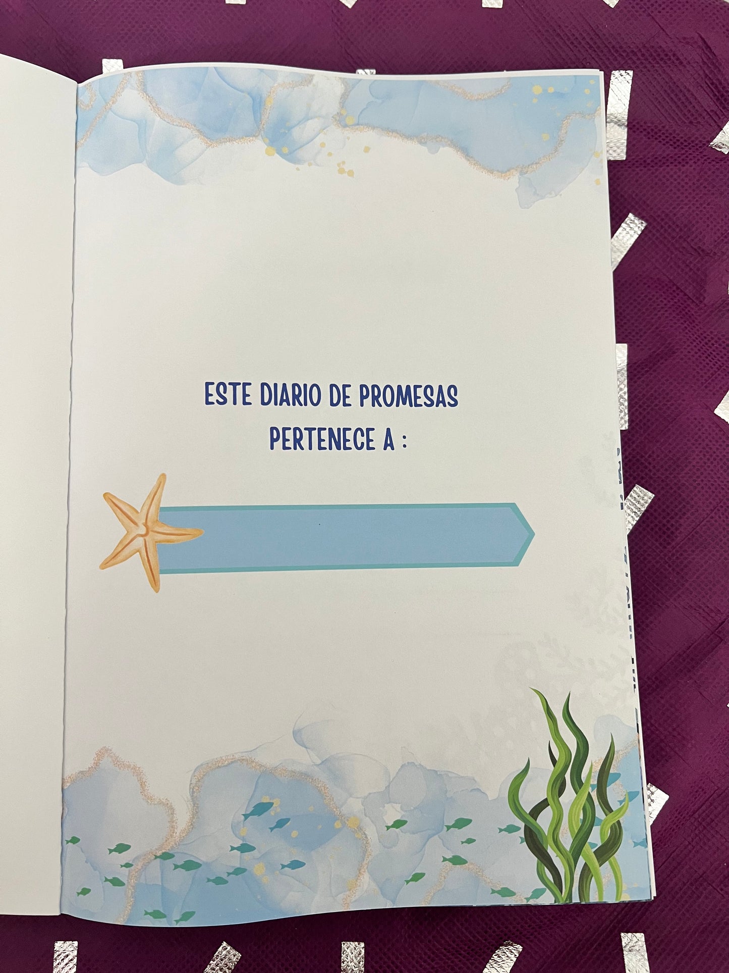Diario de Promesas – Blue Edition, Dedication Page