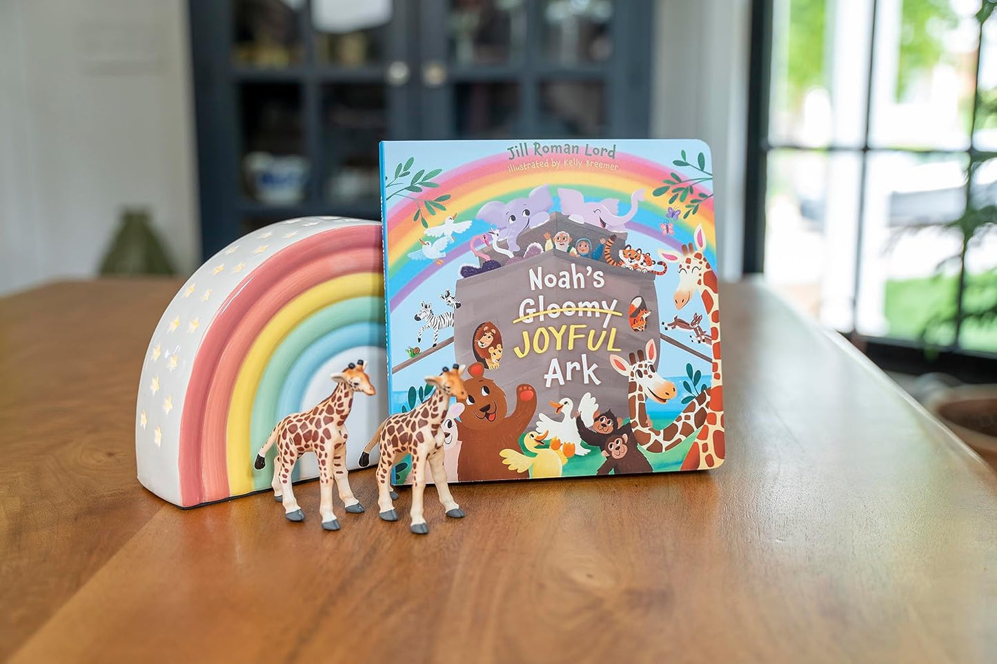 Noah’s Gloomy Joyful Ark – Little Bible Heroes Board Book #8 | Bible Story of Faith, Joy & God’s Promise for Kids. Cover Book