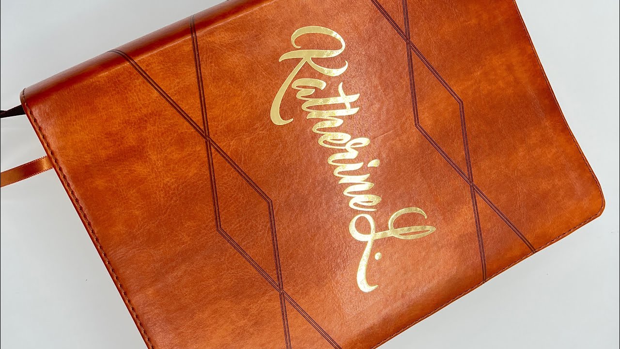 RVR 1960 Holman Study Bible – Brown Imitation Leather - Personalized