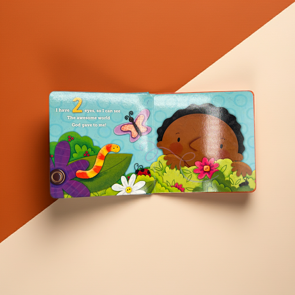1, 2, 3 God Made Me | Christian Counting Board Book for Kids