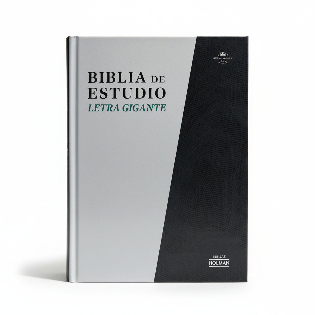 RVR 1960 Giant Print Study Bible Spanish Edition – hardcover front cover view – Kairos Creations