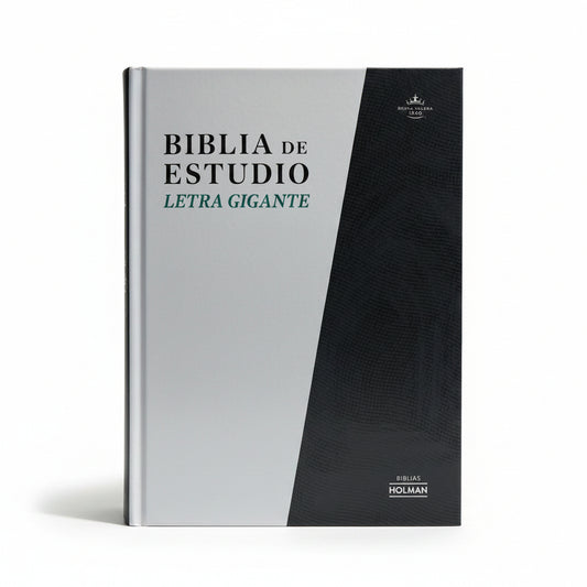 RVR 1960 Giant Print Study Bible Spanish Edition – hardcover front cover view – Kairos Creations