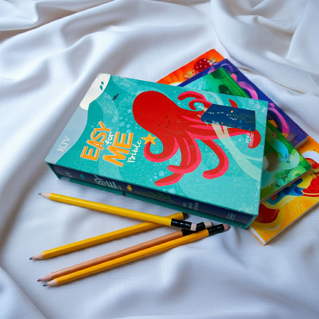 KJV Easy-for-Me Bible for Early Readers – Deep Blue LeatherTouch