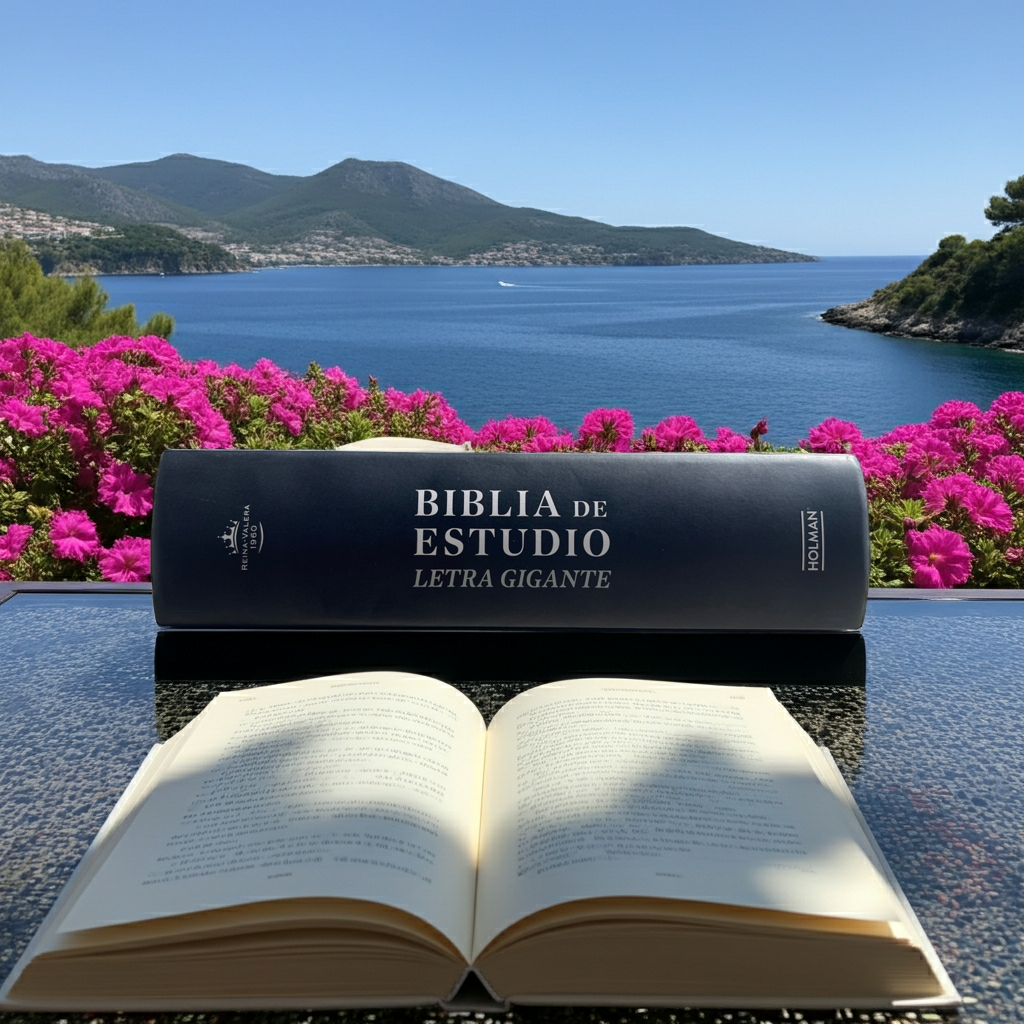 RVR 1960 Giant Print Study Bible – Hardcover | Spanish Edition with 15,000 Study Notes