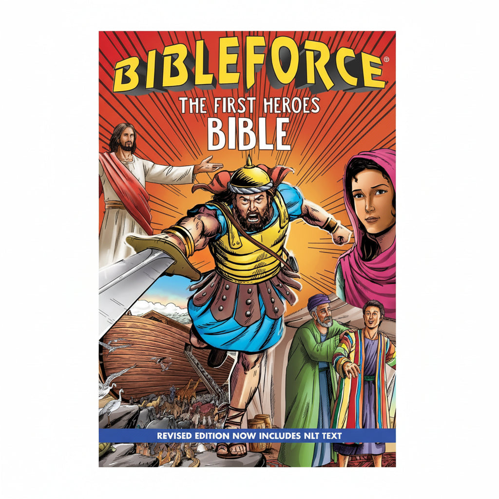 Epic Bible + BibleForce Ultimate Bundle – Premium Christian Gift Set. BibleForce: The First Heroes Devotional included in the Ultimate Bundle – daily devotional for kids ages 6–12 building faith habits with biblical heroes – Tyndale House