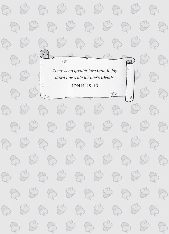 Book 12  – BabbleLand Breakout - The Dead Sea Squirrels. Text on a scroll with a patterned background