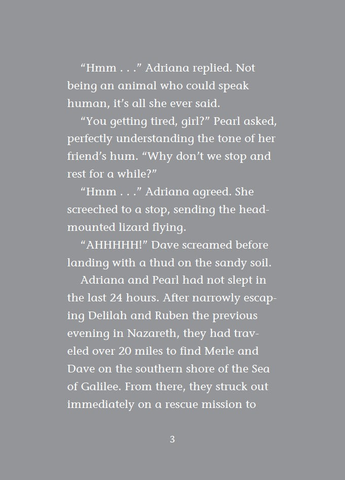 Book 12  – BabbleLand Breakout - The Dead Sea Squirrels. Text excerpt on a gray background