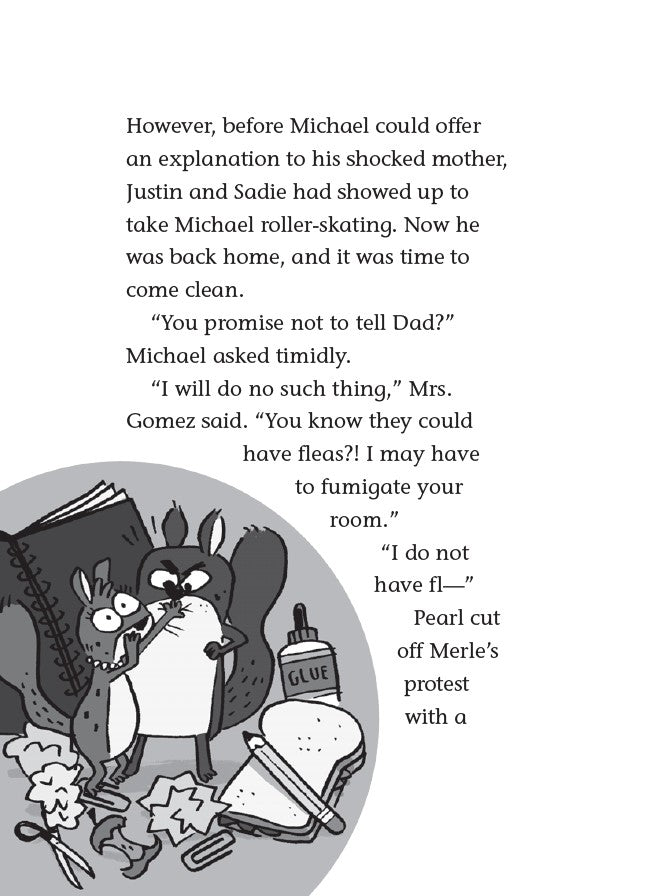 Book 4 – Squirrelnapped! | The Dead Sea Squirrels Series – A Fun Bible Adventure About Honesty for Kids. Comic strip with characters and text on a white background