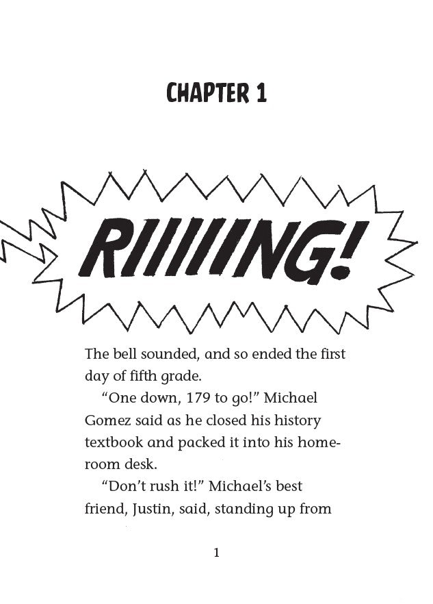 Book 2 – Boy Meets Squirrels | The Dead Sea Squirrels Series – A Fun Christian Adventure for Kids with 'Chapter 1' and text about the end of fifth grade.