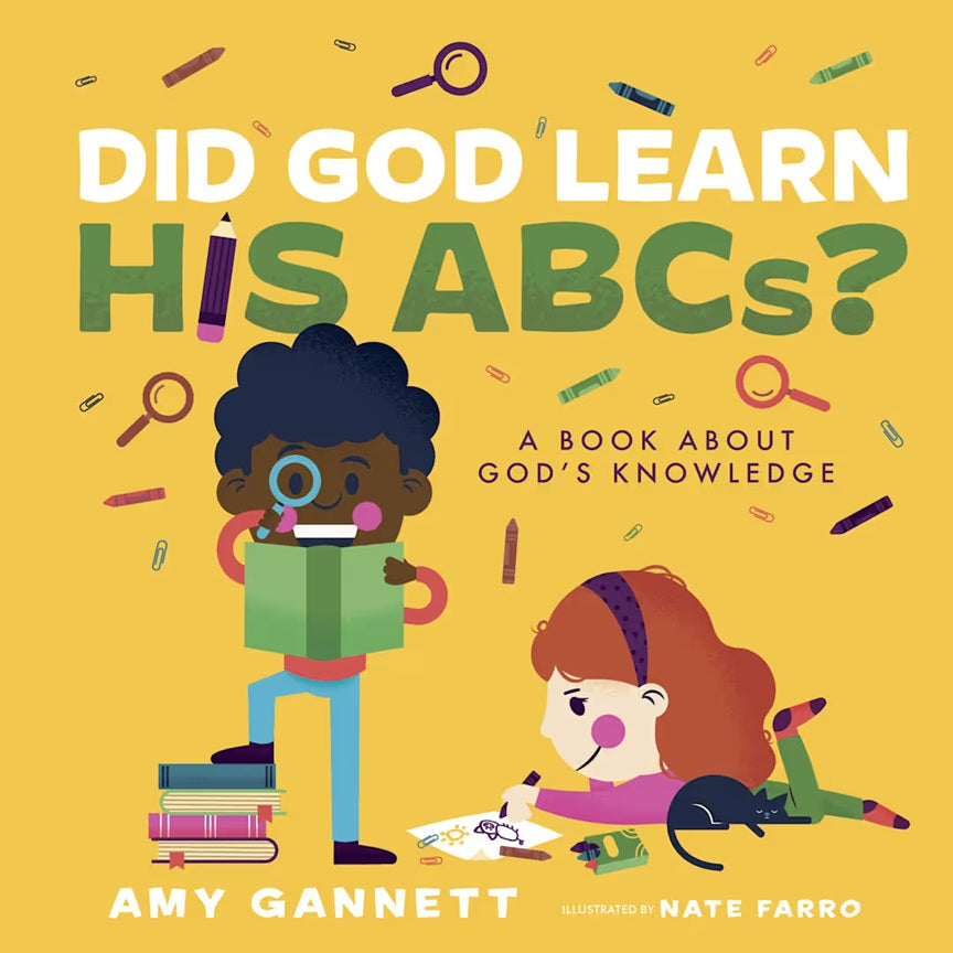 Did God Learn His ABCs? – Tiny Theologians Board Book #2 | A Bible Story About God’s Knowledge for Kids. Cover Book