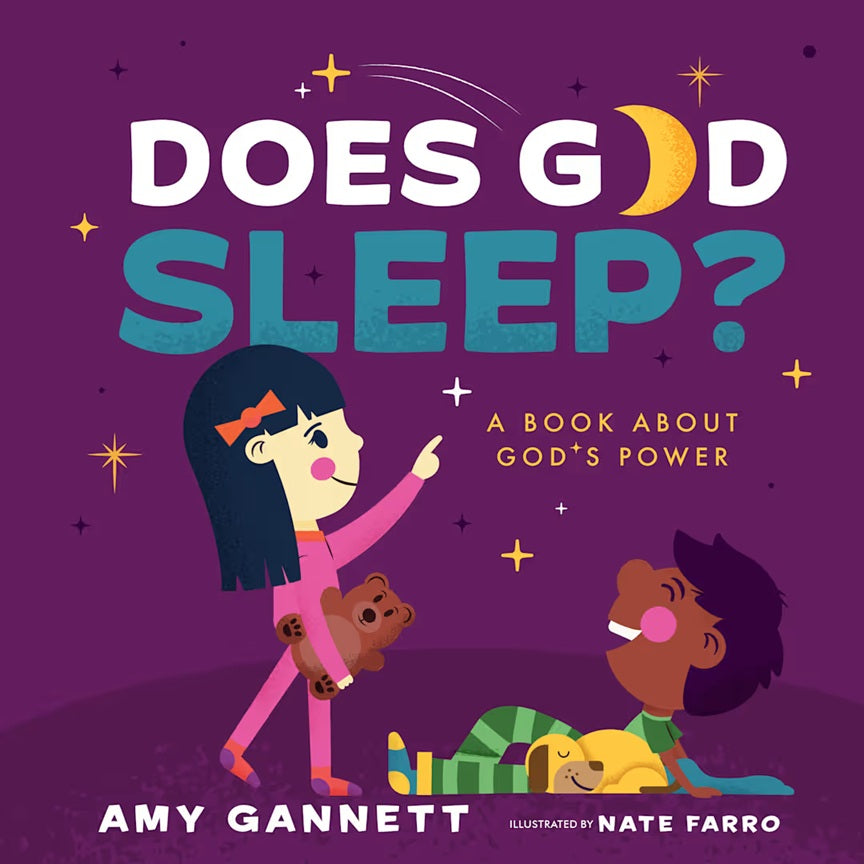 Does God Sleep? – Tiny Theologians Board Book #3 | A Bible Story About God’s Power for Kids. Cover Book