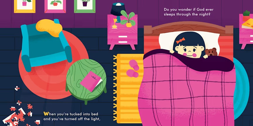 Does God Sleep? – Tiny Theologians Board Book #3 | A Bible Story About God’s Power for Kids. Open Page