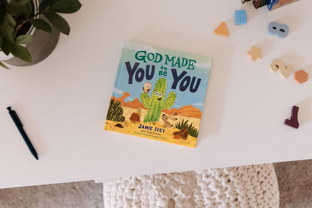 God Made You to Be You – Board Book #1 | A Christian Story About Purpose, Identity & God's Perfect Design for Kids. God Made You to Be You by Jamie Ivey on a white surface – Christian board book about purpose, identity, and God's design for toddlers ages 2–6