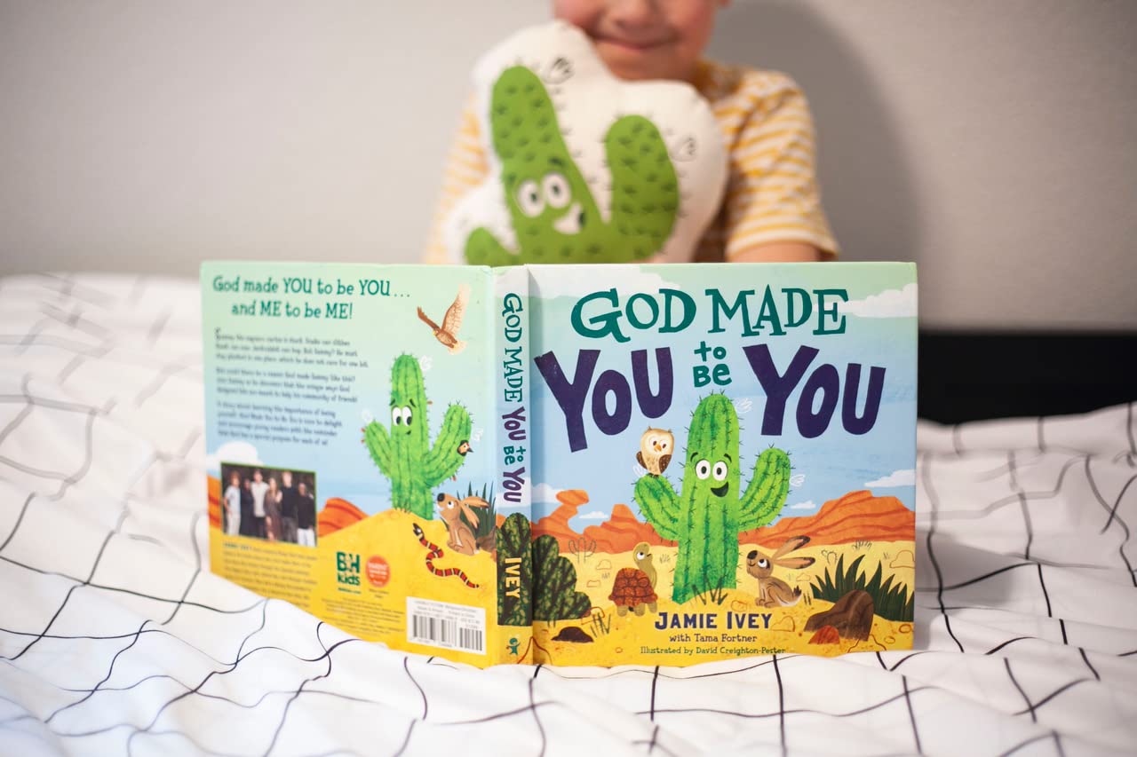 God Made You to Be You – Board Book #1 | A Christian Story About Purpose, Identity & God's Perfect Design for Kids. Child holding God Made You to Be You by Jamie Ivey – Christian board book about God's perfect design for toddlers ages 2–6