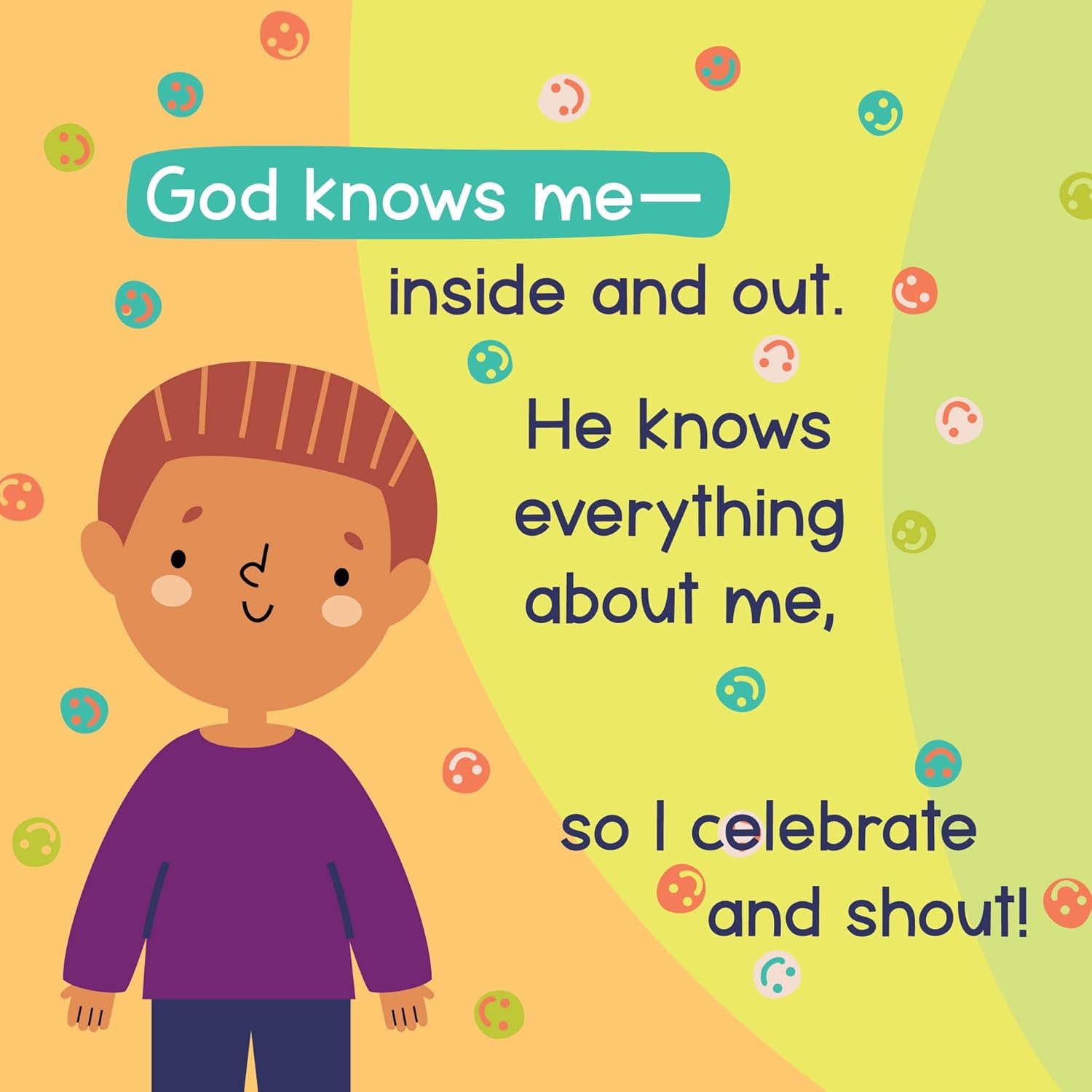 God Knows Me Inside and Out – Bible Story Board Book for Kids (Faith & Identity Series #7). Open Page Book.