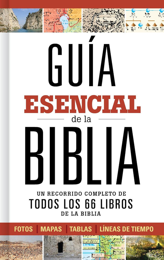 Ultimate Bible Guide (Spanish Edition) – Essential Bible Study & Christian Bible Guide. Book cover of 'Guía Esencial de la Biblia' with images and text
