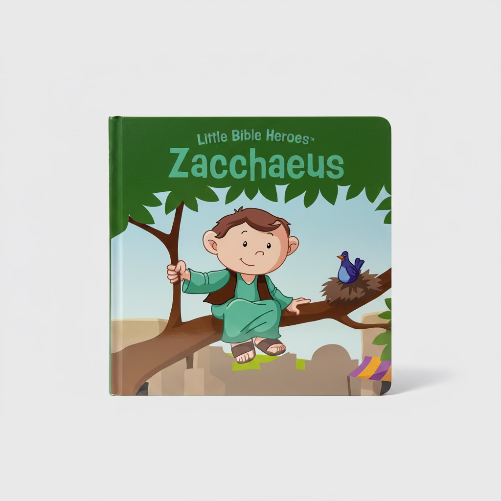 Little Bible Heroes Board Book Bundle – Set of 3 | Courage, Faith, Obedience, Forgiveness & Transformation for Kids. Interior spread of the third book from the Little Bible Heroes Bundle – illustrated Bible story pages for toddlers ages 0–4 – B&H Kids
