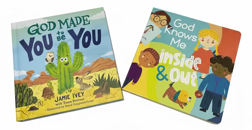 Identity in God Bundle – God Made You to Be You and God Knows Me Inside & Out – Christian board books for kids ages 2–6 – faith, purpose, and identity