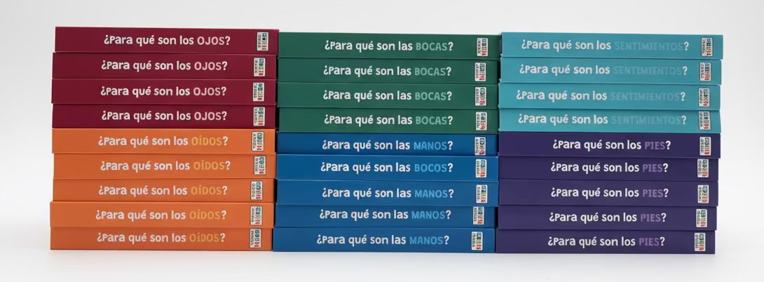 Training Young Hearts Complete Spanish Series – stacked set of 6 Spanish lift-the-flap board books for toddlers ages 2–4