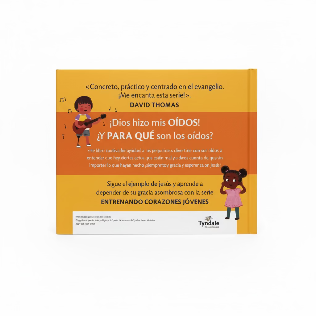 ¿Para qué son los oídos? – Training Young Hearts Spanish Christian lift-the-flap board book cover for toddlers ages 2–4 – Tyndale House Publishers
