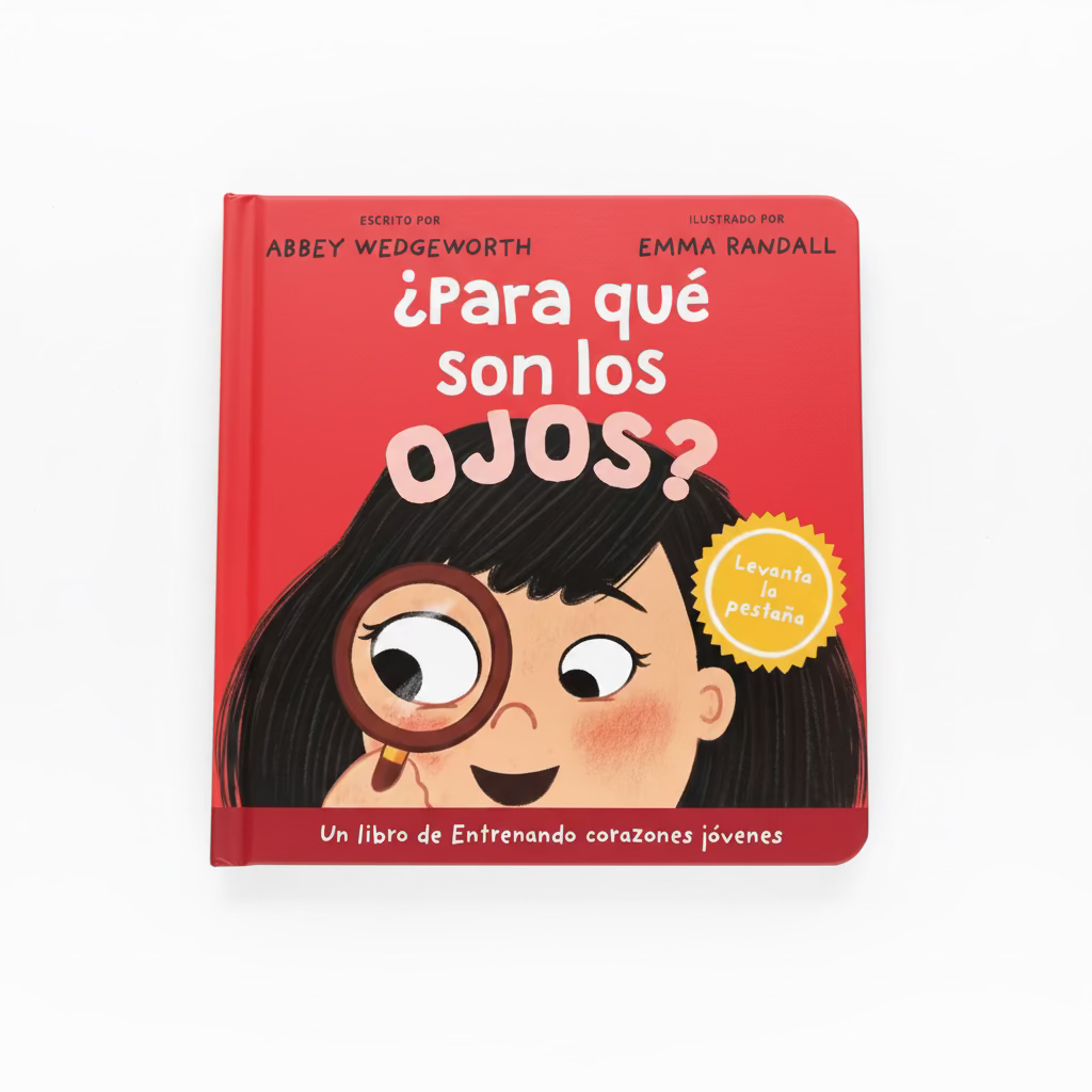 ¿Para qué son los ojos? (What Are Eyes For?) – Training Young Hearts Spanish lift-the-flap board book cover for toddlers ages 2–4 – Tyndale