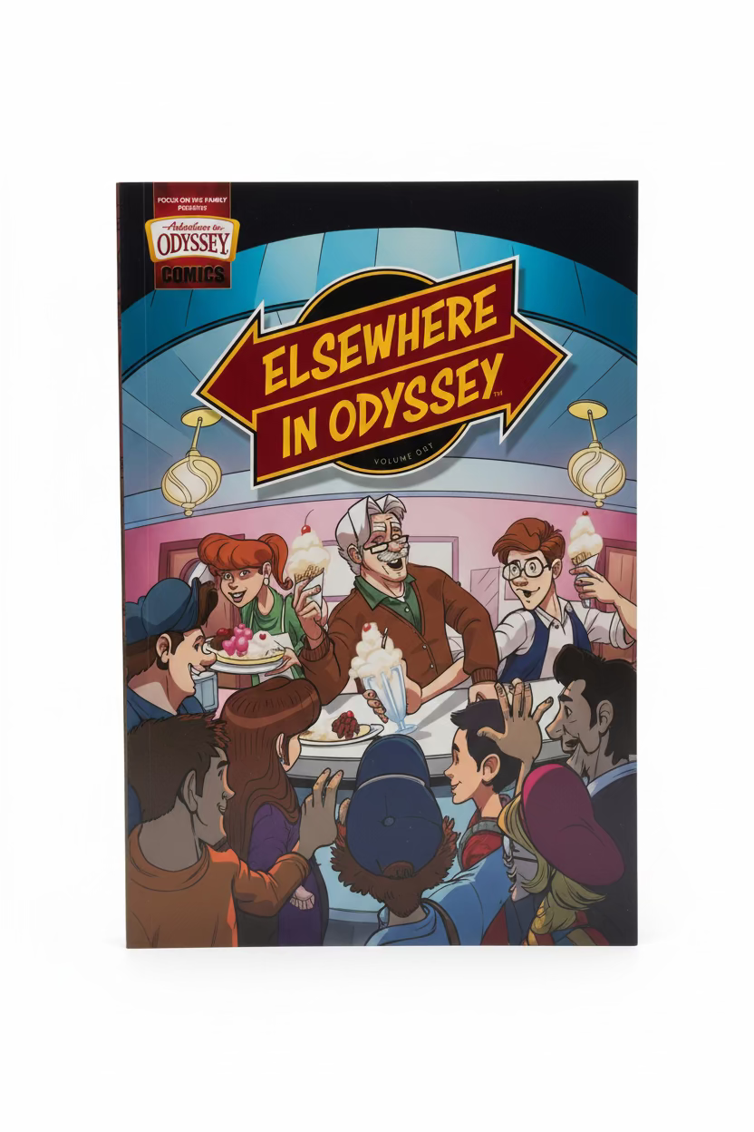 Elsewhere in Odyssey Vol. 1 Christian graphic novel – Adventures in Odyssey comic book for kids ages 8–12