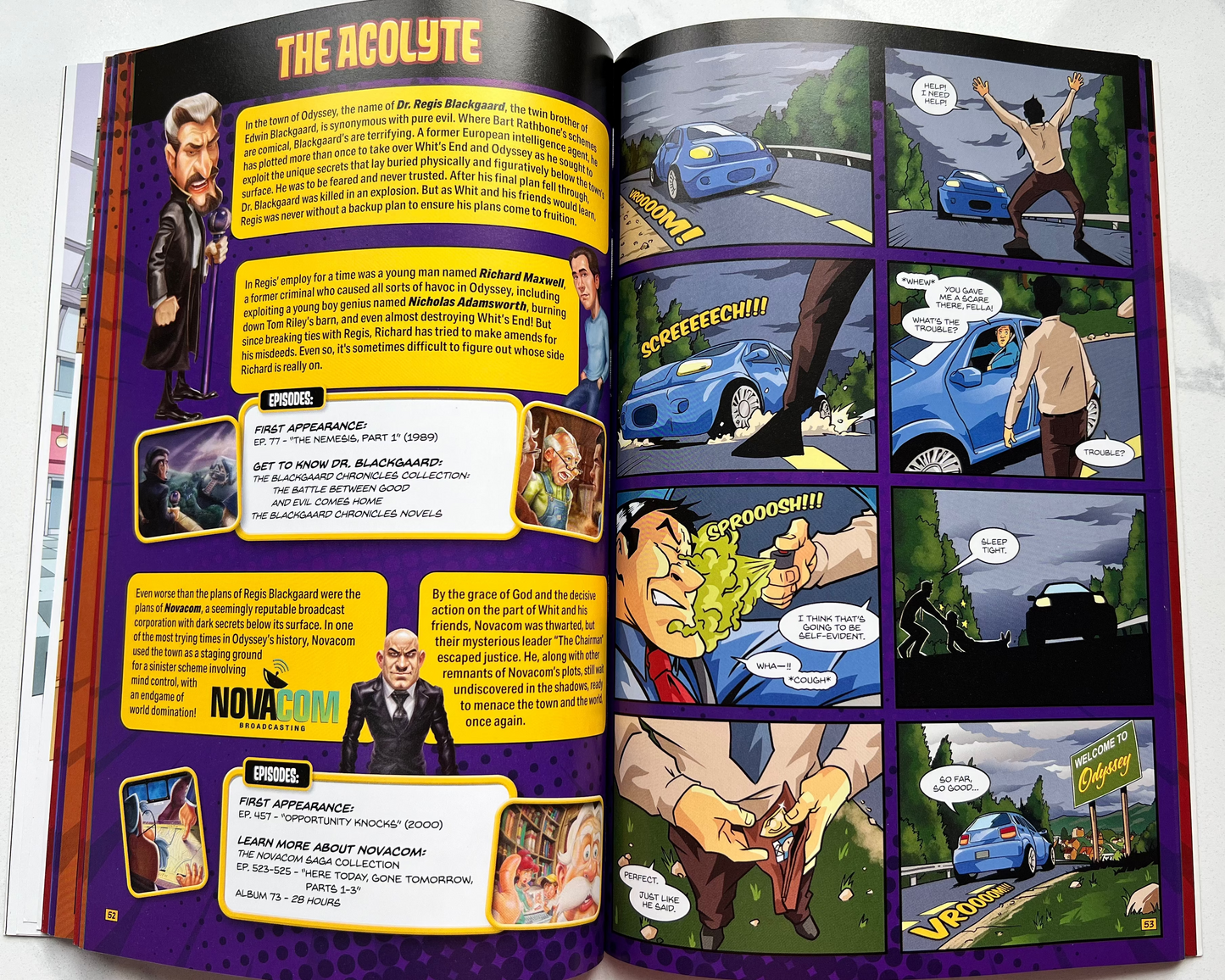 Interior spread of Elsewhere in Odyssey Vol. 1 – Adventures in Odyssey Christian graphic novel with colorful comic design for kids ages 8–12