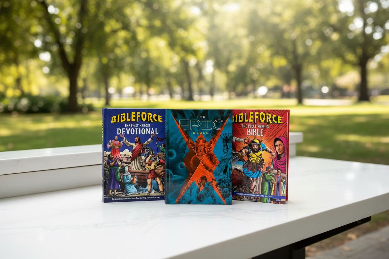 Epic Bible + BibleForce Ultimate Bundle – Premium Christian Gift Set. Epic Bible + BibleForce Ultimate Bundle – 3-book premium Christian gift set including The Epic Bible for kids ages 6–12 – Tyndale House