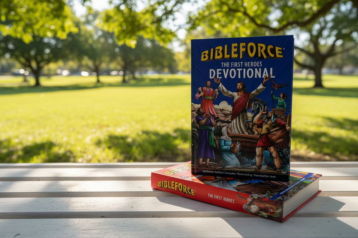 BibleForce Duo Bundle – Heroes Bible + Devotional | Christian Gift Set for Kids. BibleForce Duo Bundle – The First Heroes Bible and Devotional stacked together – Christian gift set for kids ages 6–12 – Tyndale House