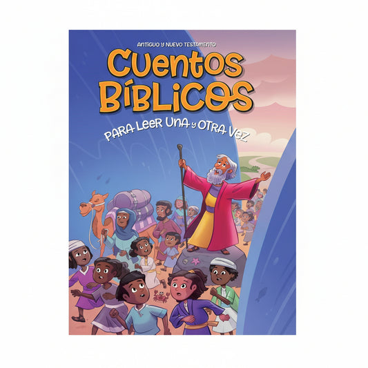 Cuentos Bíblicos para Leer una y Otra Vez – Read Again and Again Bible Storybook in Spanish – hardcover for kids ages 3–7 – Christian faith-based stories
