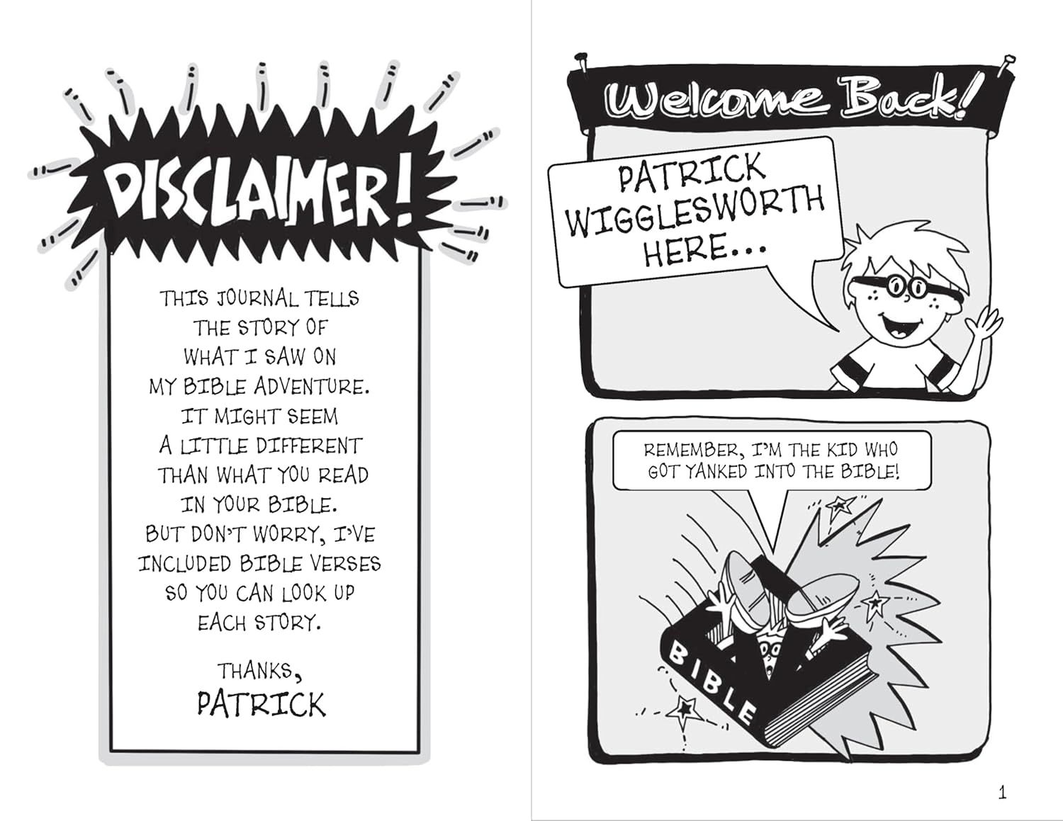 Tricky Times Book 2 | Bizarre Bible Adventures Series | Christian Comic Journal for Kids | Interior pages | Tyndale House Publishers