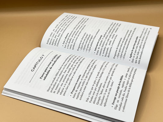 Bible Study Guide – Mini Book, Open Pages