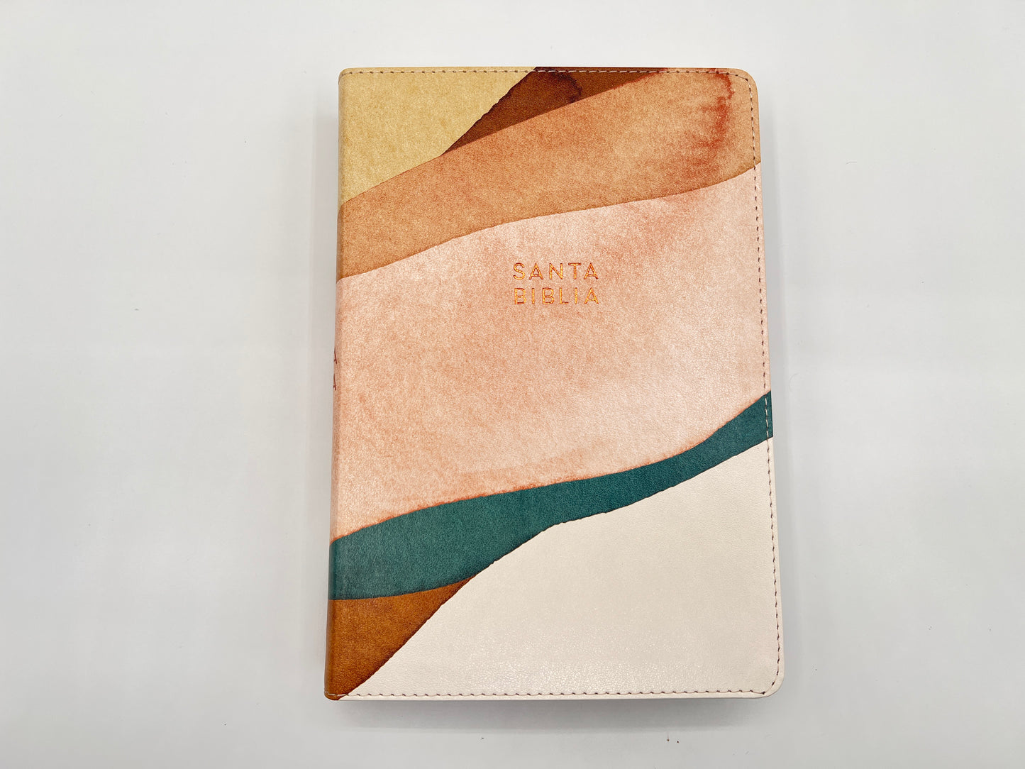 RVR 1960 Large Print Handy Size Bible – Special Watercolor Edition, Imitation Leather - Cover