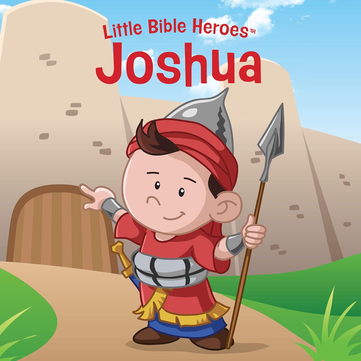 Joshua – Little Bible Heroes Board Book #7 – Bible Stories of Courage and Faith for Kids. Cover Book