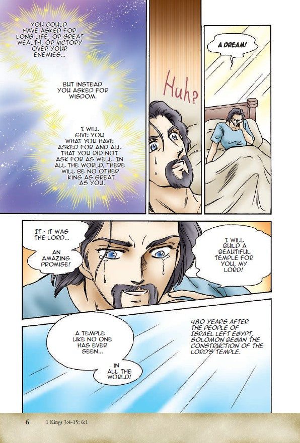 Manga Messengers – Christian Manga Bible Stories About Prophets | Bible Study Book for Kids, Teens & Young Adults. Comic book page with character dialogue and scenes
