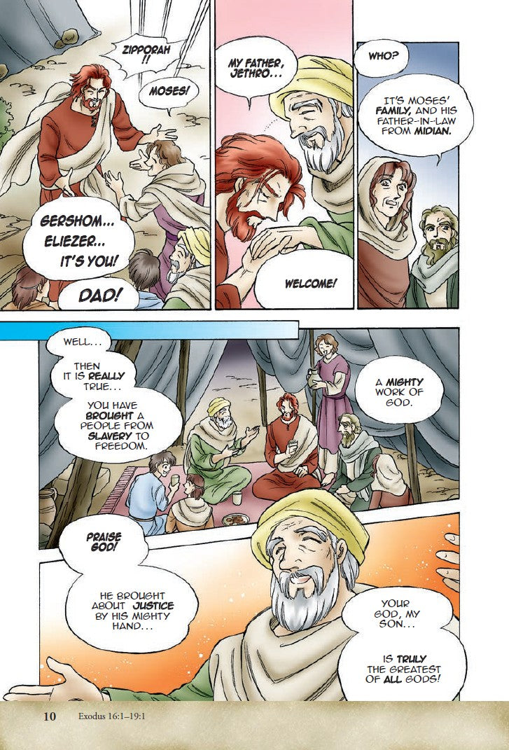 Manga Melech | The Story of Israel's Kings – Bible Manga for Teens & Young Adults. Interior manga strip depicting a biblical narrative with characters and dialogue – Manga Melech for teens ages 13–18