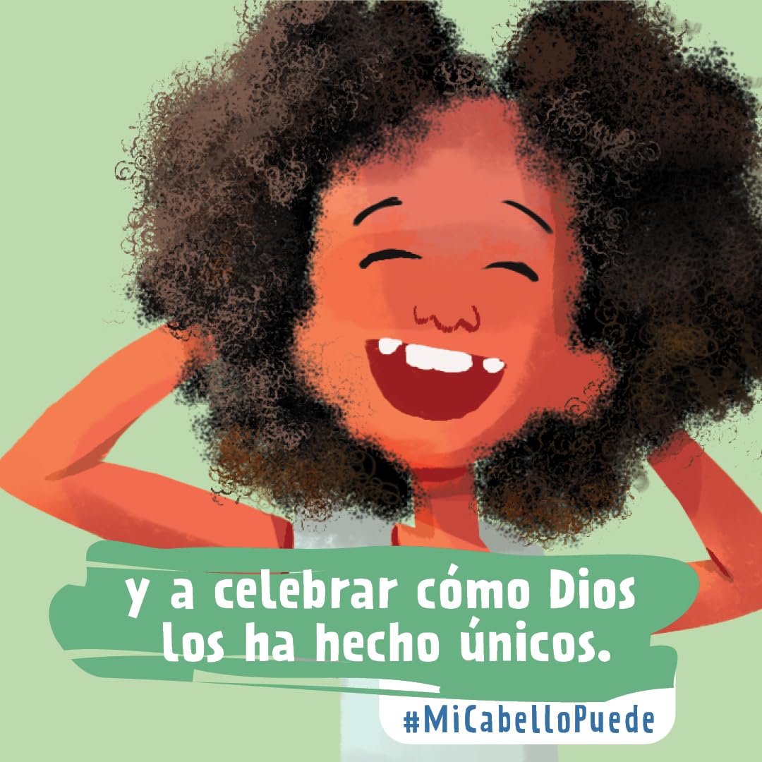 My Hair Can – Spanish Christian Picture Book for Kids | Mi Cabello Puede | Ages 4–7. Promotional view of Mi Cabello Puede – Spanish Christian picture book celebrating diverse children and cultural identity for kids ages 4–7 – Tyndale