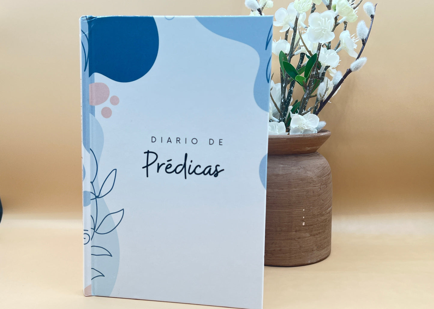 Ministry Leader Bundle – Spanish Edition | Devotional Journal, Preaching Notebook & Bible Study Guide. Cover of the preaching notebook included in the Ministry Leader Bundle Spanish Edition – Spanish Christian sermon and preaching notebook for pastors and ministry leaders by Kairos Creations