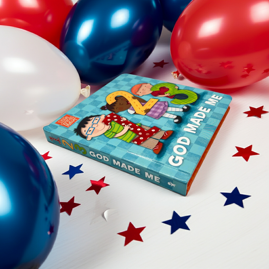 1, 2, 3 God Made Me | Christian Counting Board Book for Kids