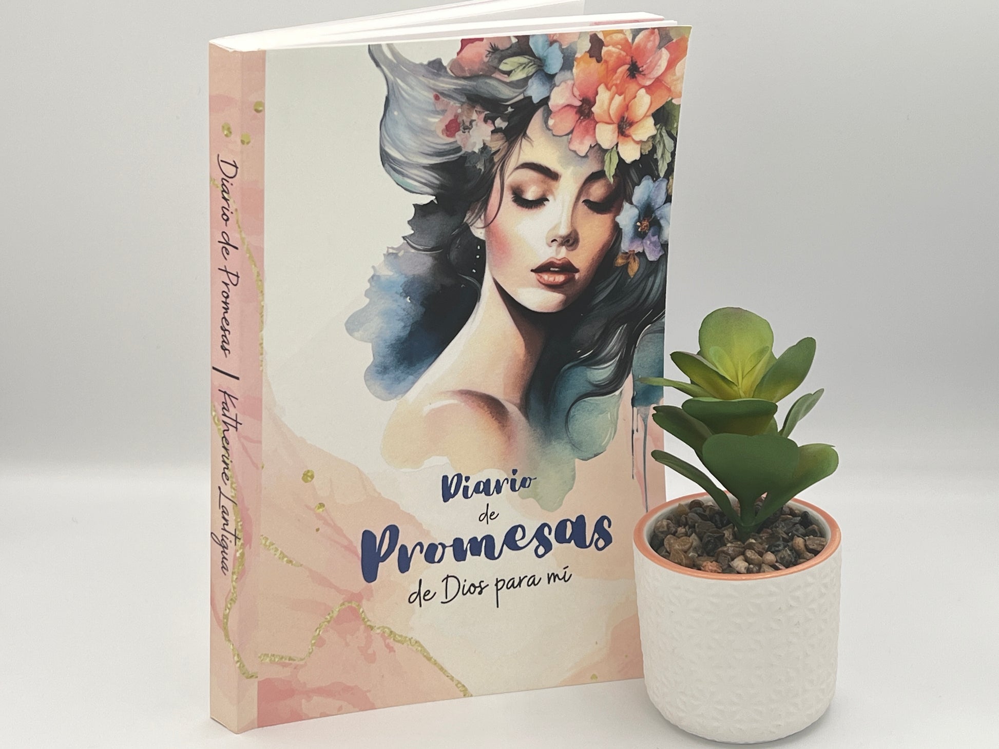 Set of 3 Diario de Promesas Bible Study Journals – Complete Devotional & Verse Study Materials (Spanish Edition). Additional interior spread of the Diario de Promesas – Spanish devotional journal with Verse Study Method and prayer prompts for Christian adults