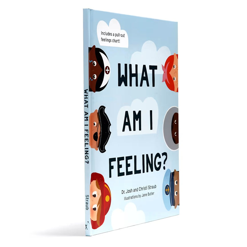 What Am I Feeling? – Little Bible Heroes Board Book #10 | A Christian Story About Emotions and God’s Love for Kids. Cover Book side