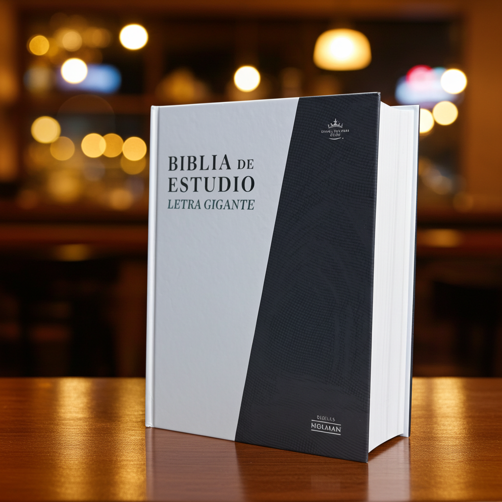 RVR 1960 Giant Print Study Bible – Hardcover | Spanish Edition with 15,000 Study Notes