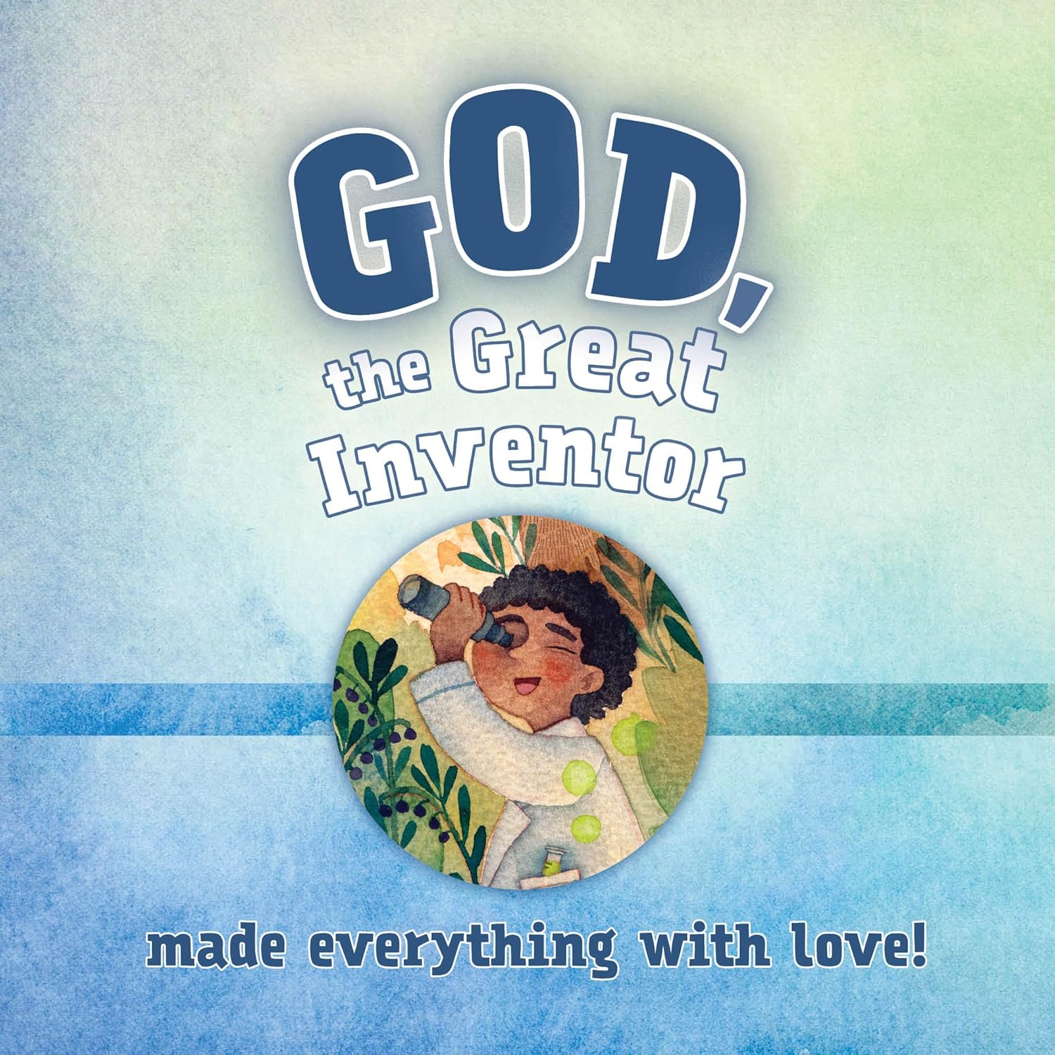 God, the Great Inventor – Board Book #1 | A Fun Bible Story About Creation, Imagination, and God’s Amazing Design for Kids. Open page book.