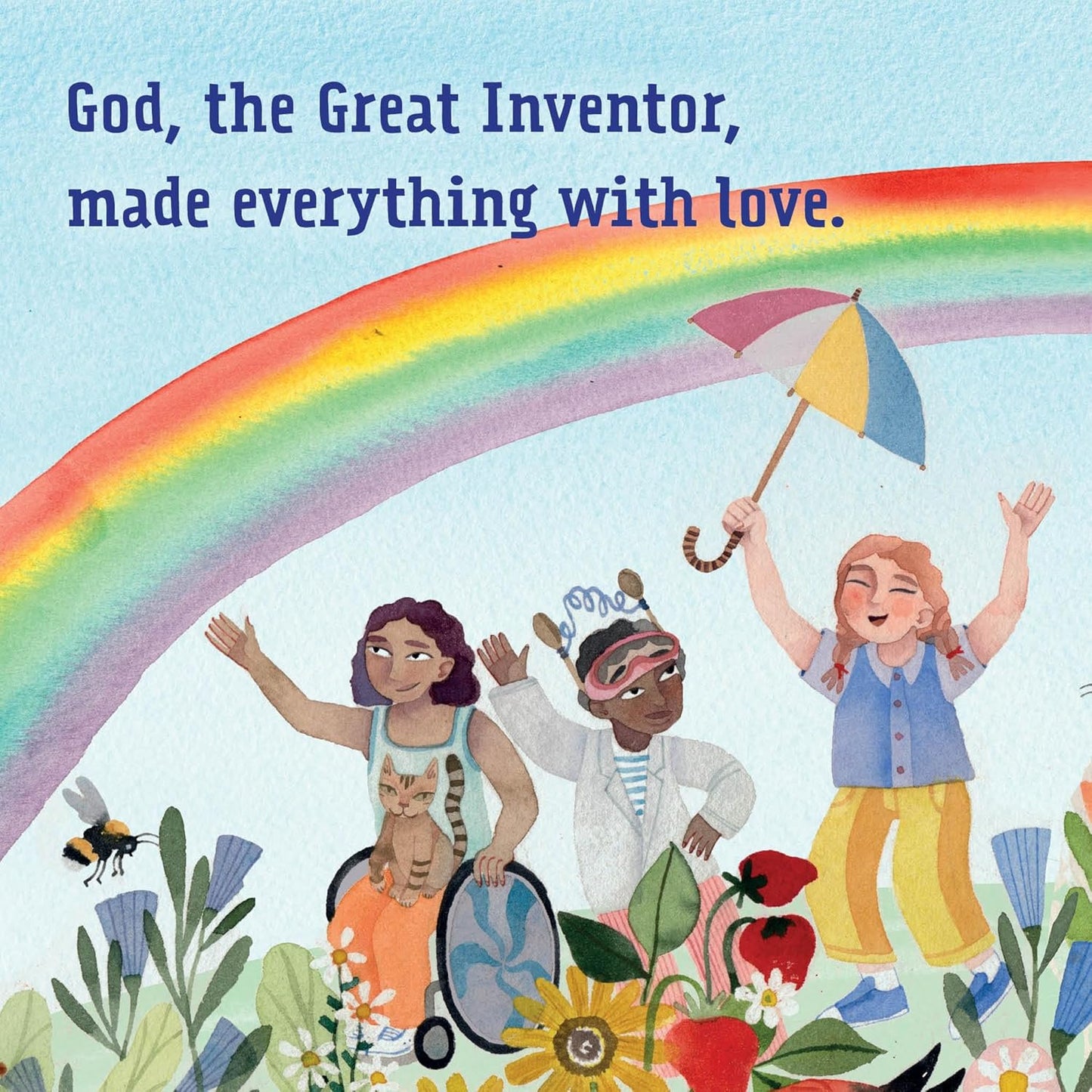 God, the Great Inventor – Board Book #1 | A Fun Bible Story About Creation, Imagination, and God’s Amazing Design for Kids. Open page book
