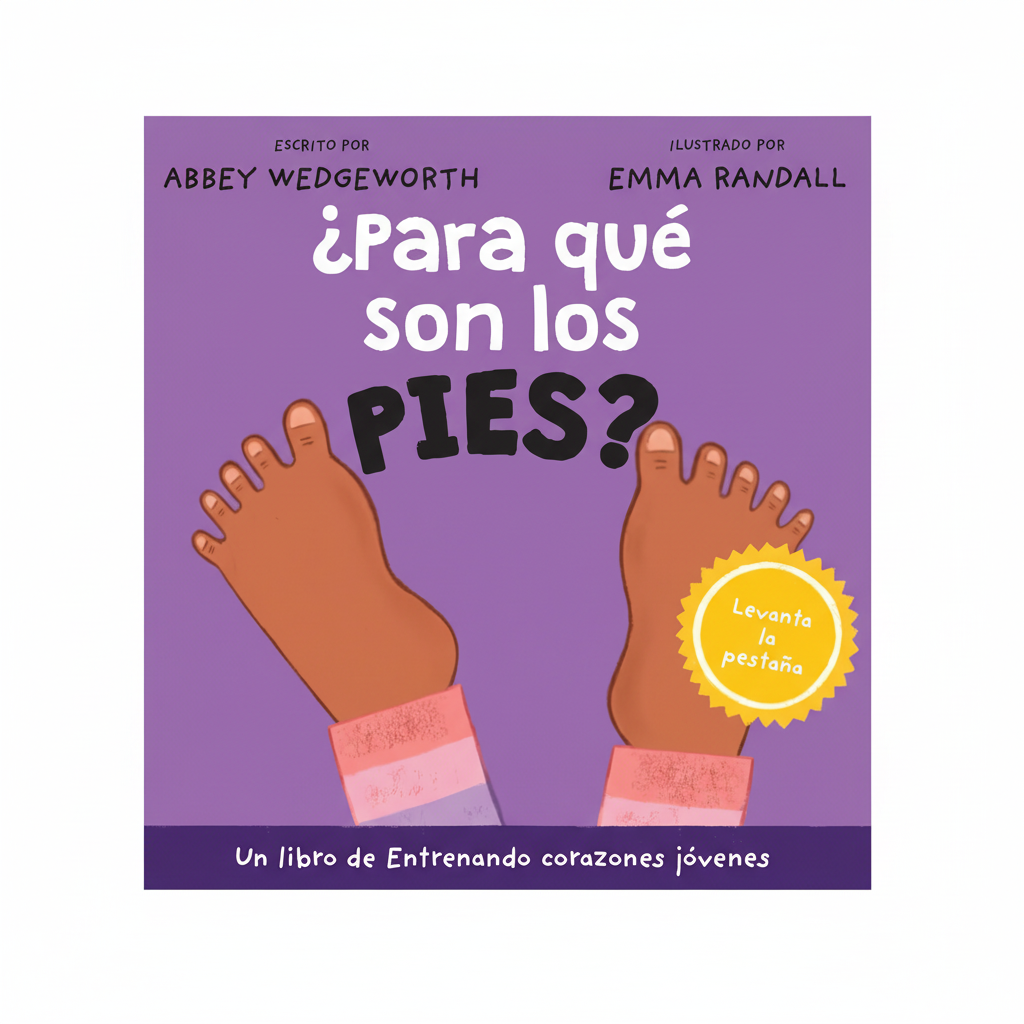 ¿Para qué son los pies? – Training Young Hearts Spanish lift-the-flap board book for toddlers ages 2–4 – faith-based series by Tyndale