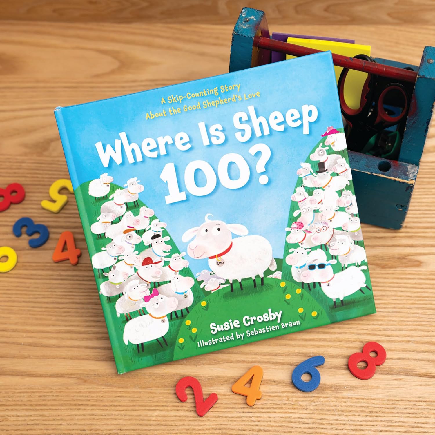 Where Is Sheep 100? – Little Bible Heroes Board Book #11 | A Skip-Counting Adventure About the Good Shepherd’s Love. Book Cover